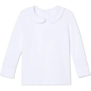 Classic Prep Girls White Long Sleeve Shirt size: 9-12 Months